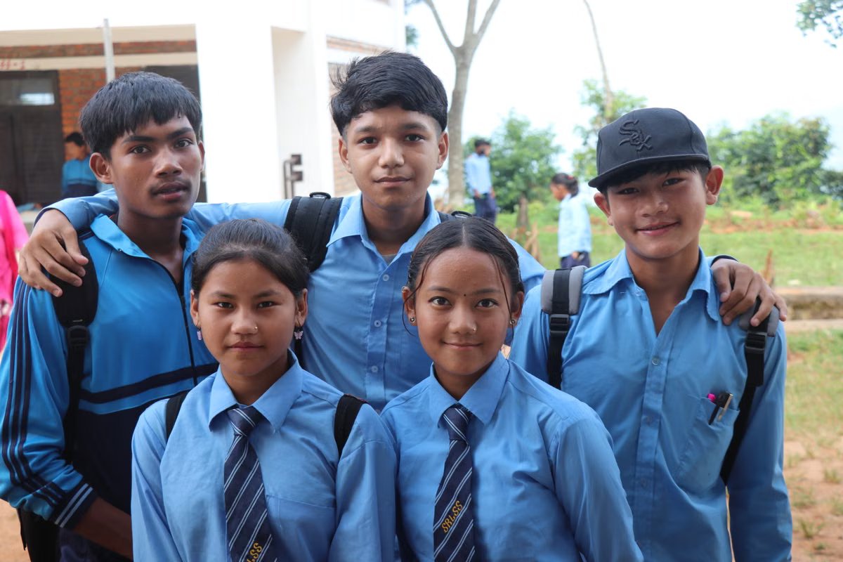 Students of Sainik School Kalikiri on campus
